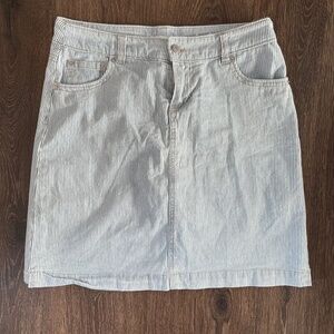 Westport Blue & White Stripe Skirt/Size 2